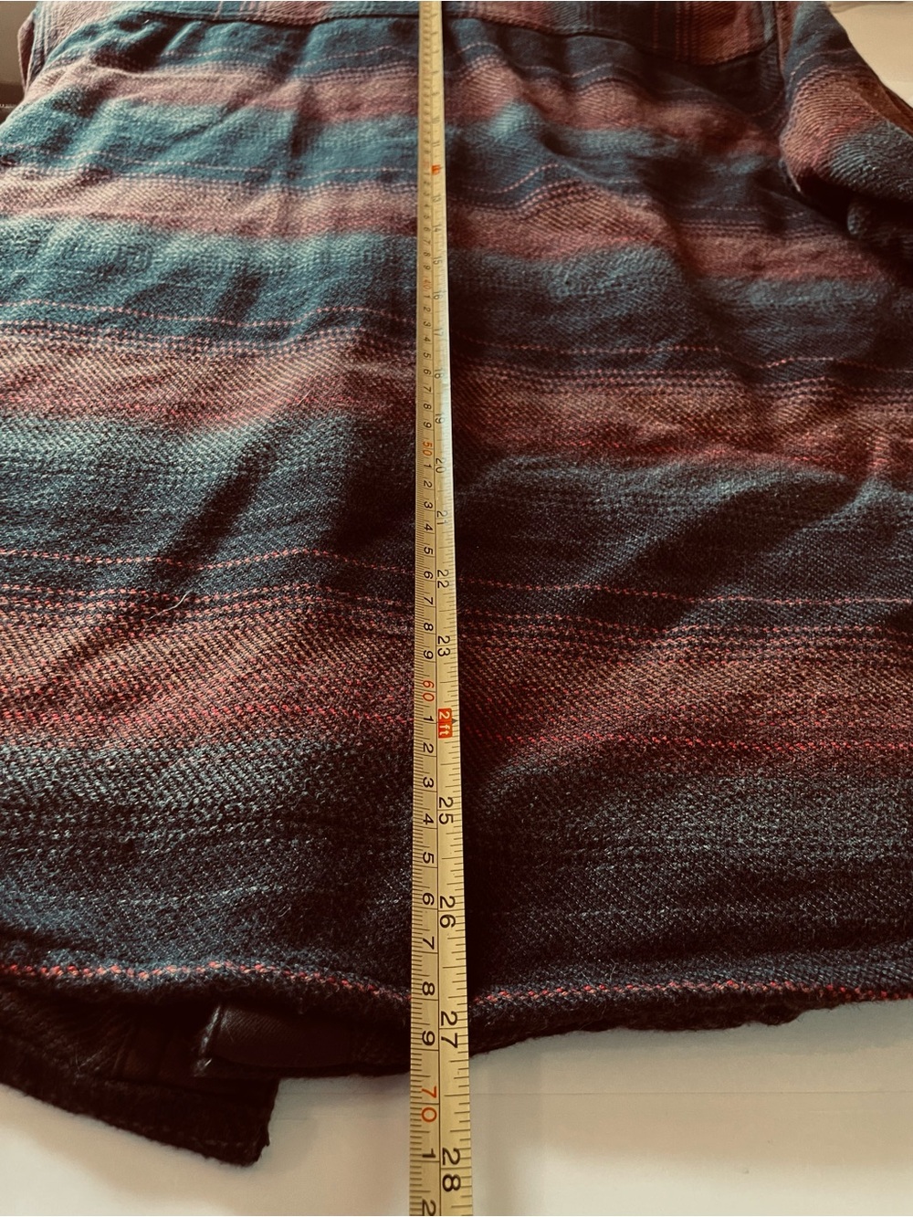 Kuhl Heavy Flannel Disordr Shirt Jacket Stripe Outdoor Work Shacket Utility XL - Picture 8 of 8